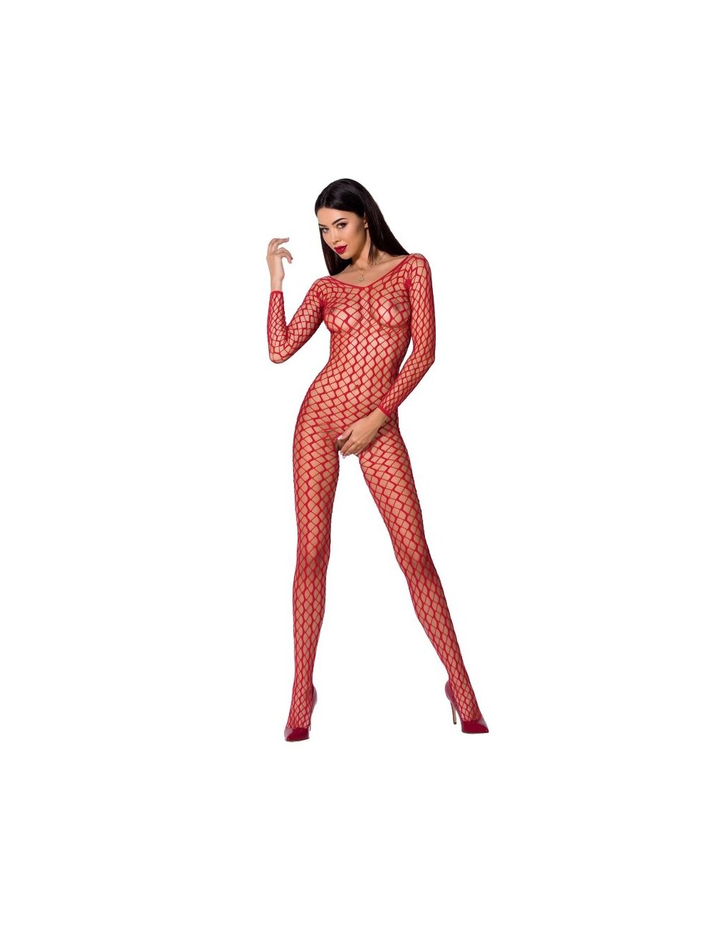PASSION WOMAN BS068 BODYSTOCKING ROJO TALLA UNICA PASSION WOMAN BS068 BODYSTOCKING ROJO TALLA UNICA