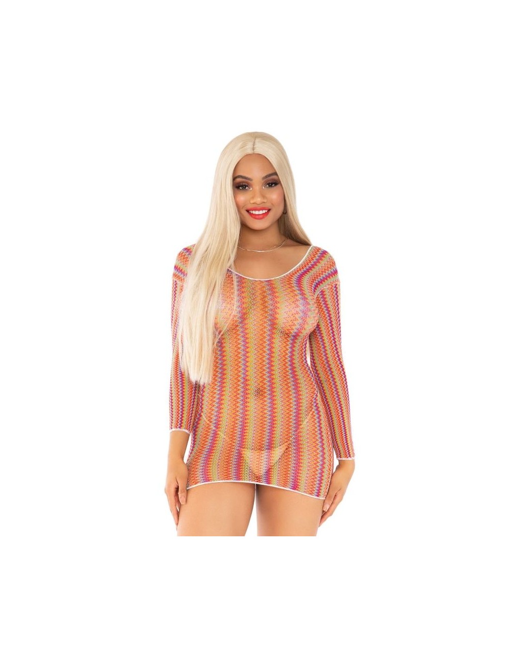 LEG AVENUE VESTIDO CORTO MULTICOLOR TALLA UNICA LEG AVENUE VESTIDO CORTO MULTICOLOR TALLA UNICA