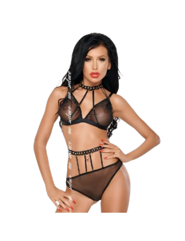 ME-SEDUCE DOTTY SET DOS PIEZAS NEGRO XXL/XXXL