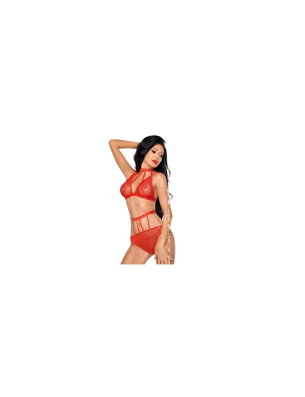 ME-SEDUCE DOTTY SET DOS PIEZAS ROJO S/M ME-SEDUCE DOTTY SET DOS PIEZAS ROJO S/M