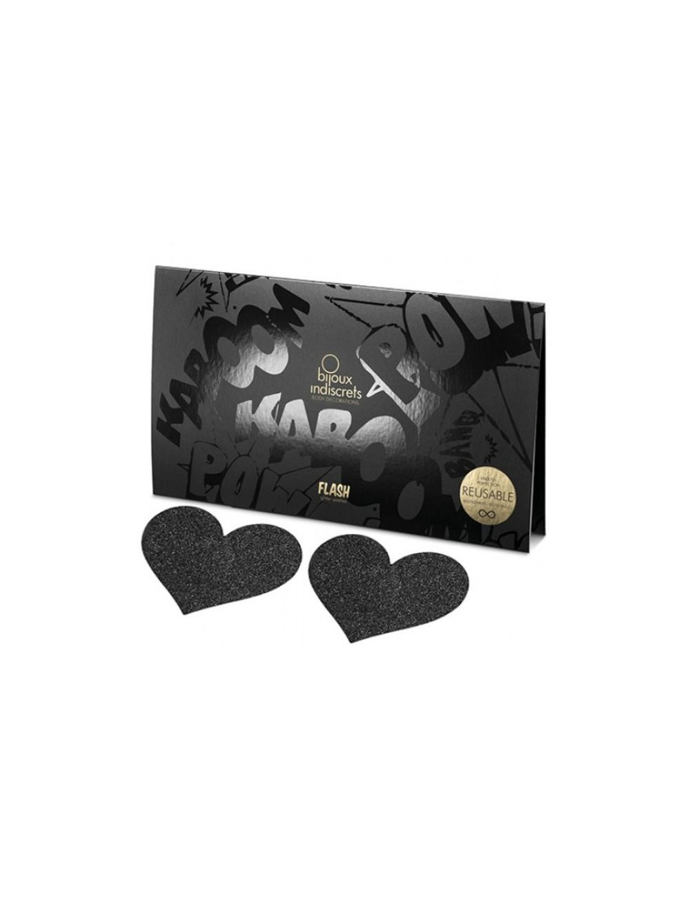 BIJOUX PEZONERAS FLASH CORAZÓN NEGRO BIJOUX PEZONERAS FLASH CORAZÓN NEGRO