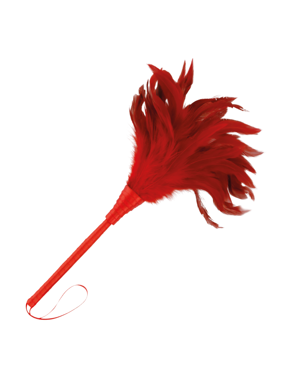 DARKNESS PLUMA ESTIMULADORA ROJO 24CM