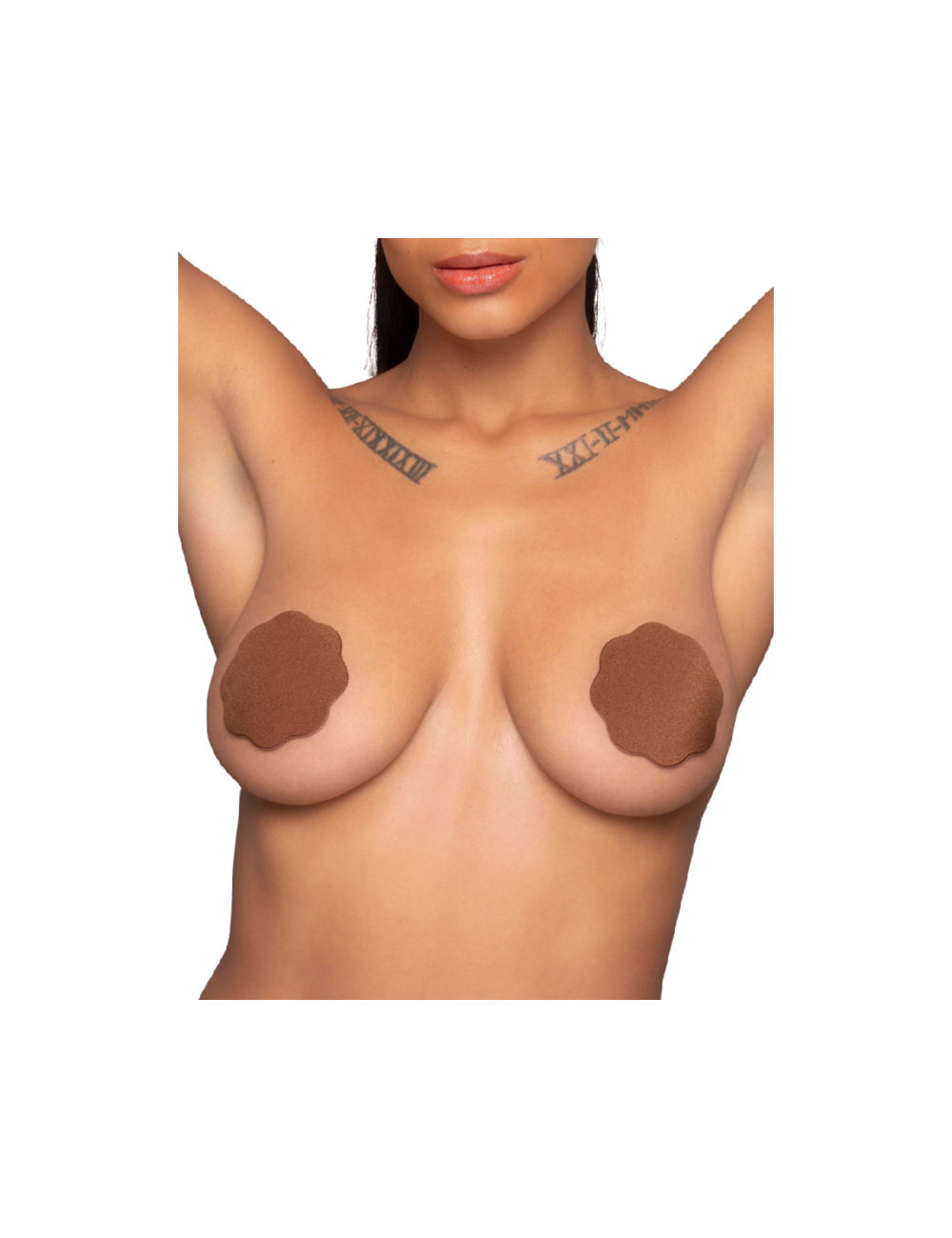 BYE BRA PEZONERAS REUTILIZABLES 1 PAR MARRON OSCURO