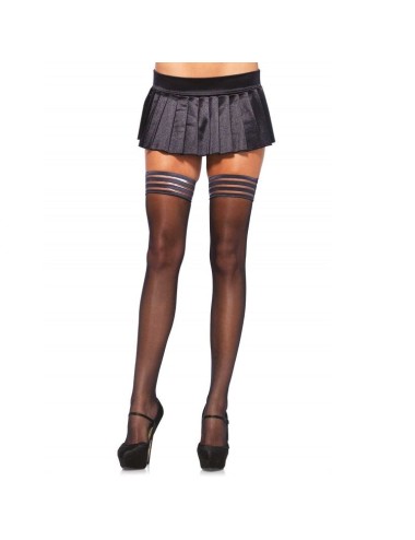 LEG AVENUE MEDIAS CON 4 AJUSTE SILICONA