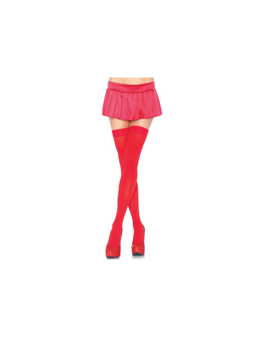 LEG AVENUE MEDIAS OPACAS ROJO