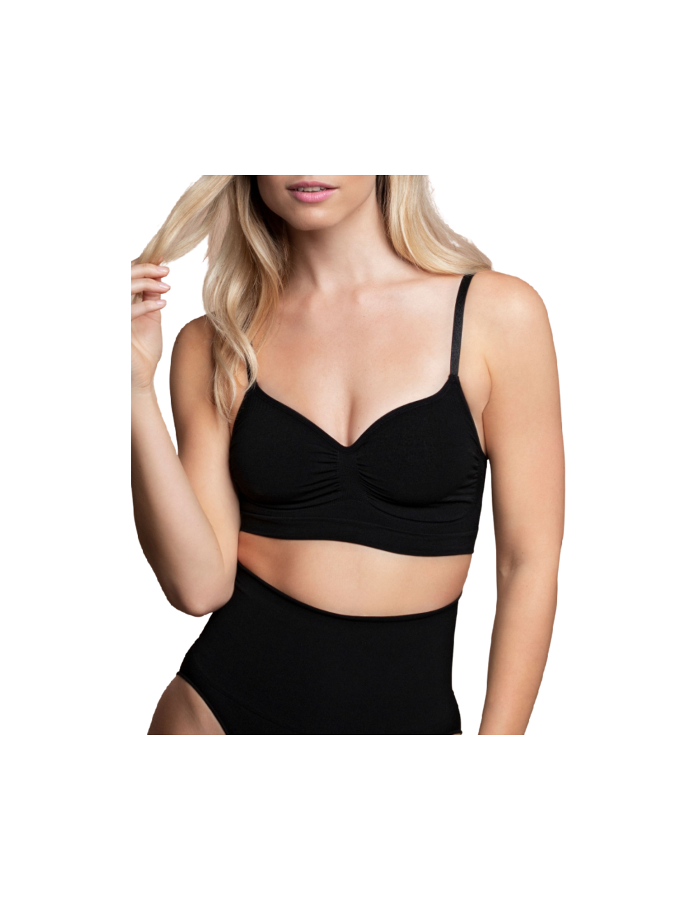 BYE BRA SUJETADOR SIN COSTURAS MEDIUM CONTROL NEGRO L BYE BRA SUJETADOR SIN COSTURAS MEDIUM CONTROL NEGRO L