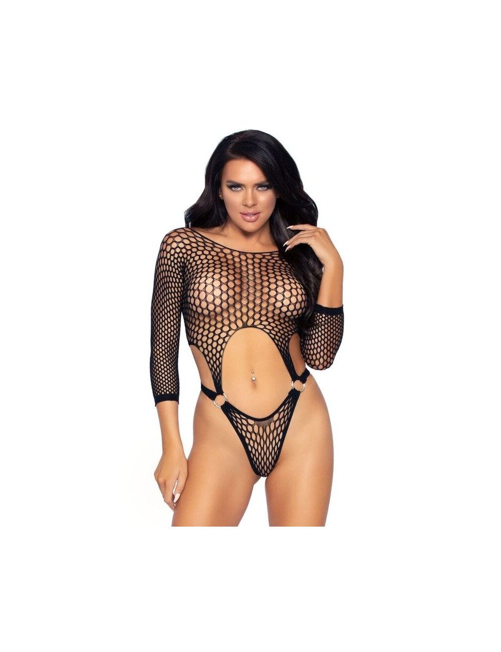 LEG AVENUE BODY TANGA DE MANGA LARGA TALLA UNICA NEGRO LEG AVENUE BODY TANGA DE MANGA LARGA TALLA UNICA NEGRO