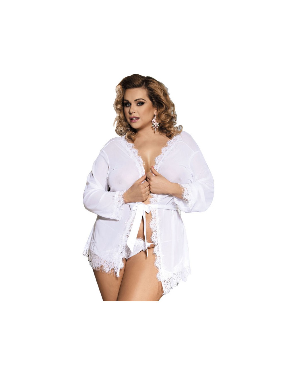 SUBBLIME QUEEN PLUS BABYDOLL MANGA LARGA BLANCO SUBBLIME QUEEN PLUS BABYDOLL MANGA LARGA BLANCO