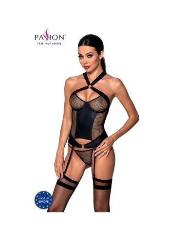 PASSION AMANDA CORSET CUERO ECOLOGICO S/M