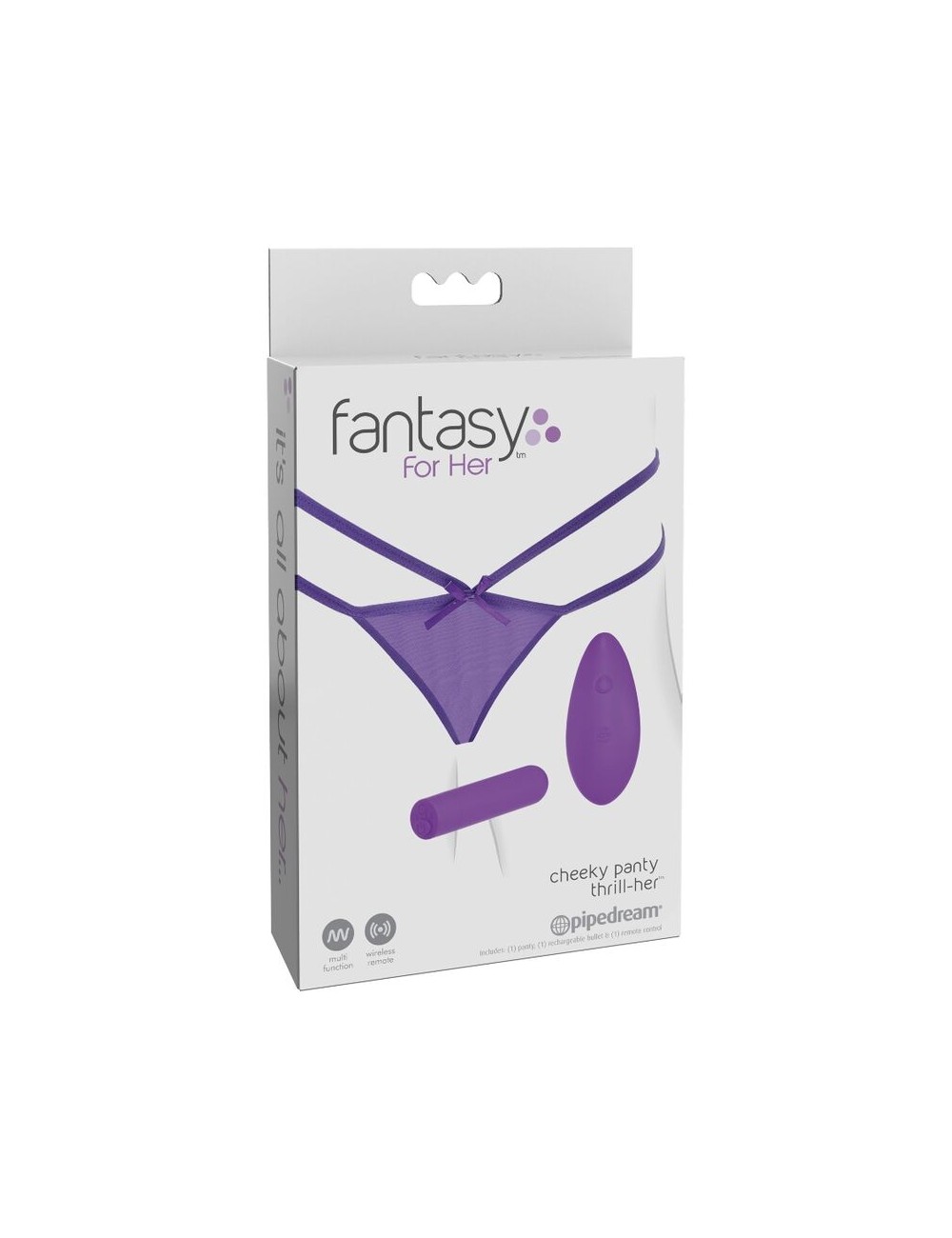 FANTASY FOR HER TANGA CON VIBRACION CHEEKY PANTY