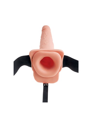 FETISH FANTASY 9  ARNÉS CON PENE REALISTICO EYACULADOR  22,9CM