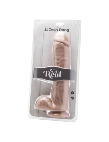 GET REAL - DILDO 28 CM CON TESTICULOS NATURAL