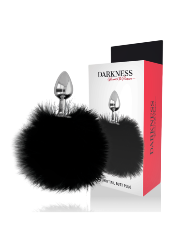 DARKNESS EXTRA BUTTPLUG ANAL CON COLA NEGRO 7CM