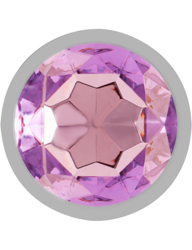 INTENSE - PLUG ANAL METAL ALUMINIO CON CRISTAL VIOLETA TALLA S