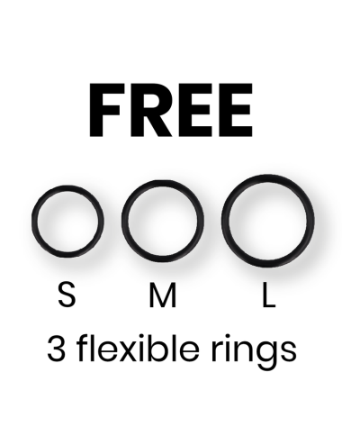 CYBER SILICOCK ARNÉS CON 3 ANILLAS SILICONA