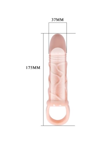 BAILE FUNDA EXTENSORA PENE CON STRAP PARA TESTICULOS 13.5 CM