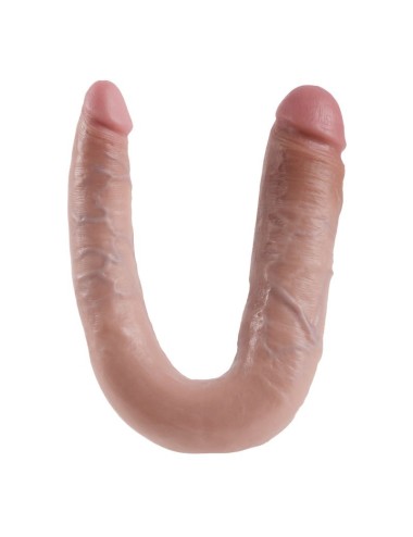 KING COCK DILDO DOBLE PENETRACIÓN 17.8 CM NATURAL