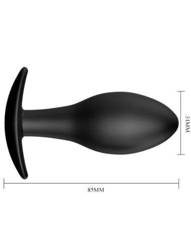 PRETTY LOVE  PLUG ANAL SILICONA  ANCLA 8.5 CM NEGRO