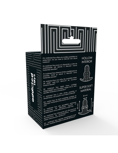 ADDICTED TOYS DILATADOR ANAL MEDIANO  9.5 CM - TRANSPARENTE