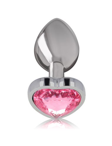 INTENSE - PLUG ANAL METAL ALUMINIO CORAZÓN ROSA TALLA L