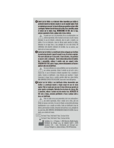 CONTROL INFINITY LUBRICANTE BASE SILICONA 75 ML
