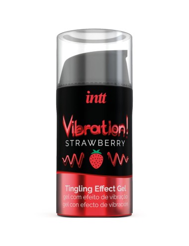 INTT - POTENTE ESTIMULANTE  ÍNTIMO GEL VIBRADOR LIQUIDO FRESA 15ML