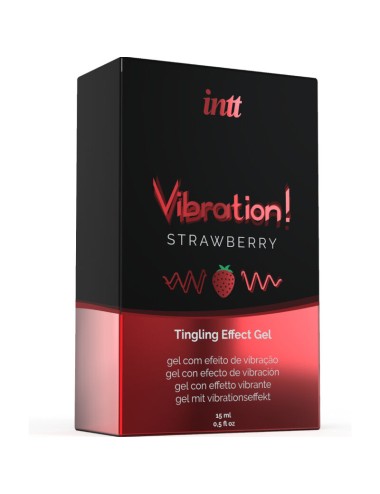 INTT - POTENTE ESTIMULANTE  ÍNTIMO GEL VIBRADOR LIQUIDO FRESA 15ML