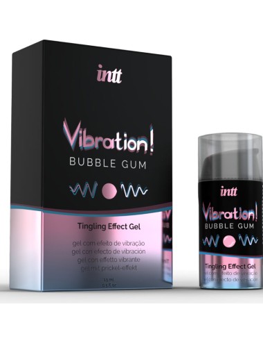 INTT - POTENTE ESTIMULANTE  ÍNTIMO GEL VIBRADOR LIQUIDO CHICLE 15ML