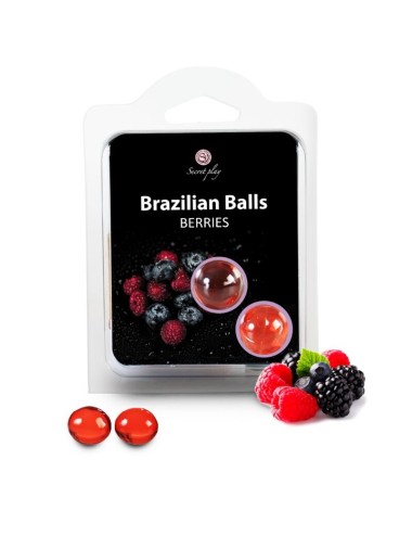 SECRETPLAY BRAZILIAN BALLS FRUTAS DEL BOSQUE SET 2 BOLAS