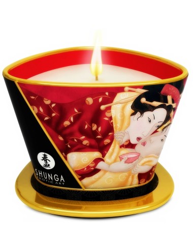 SHUNGA MINI CARESS BY CANDELIGHT VELA MASAJE FRESAS Y CAVA 170ML