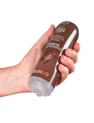 CONTROL GEL DE MASAJE 3 EN 1 CHOCOLATE BUBBLE 200 ML