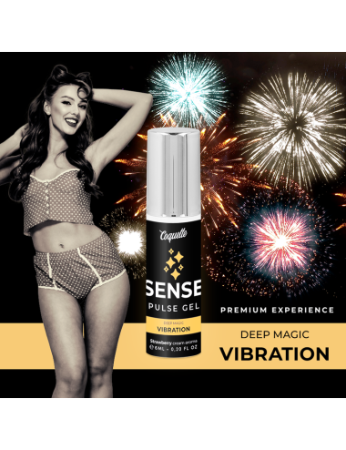 COQUETTE CHIC DESIRE PULSE GEL FRESA VIBRACIÓN LIQUIDA PREMIUM 6ML