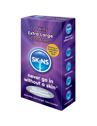 SKINS PRESERVATIVO XXL 12 UDS