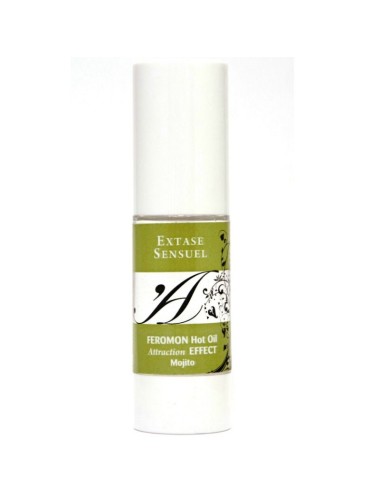 EXTASE SENSUEL ACEITE DE MASAJE EFECTO CALOR CON FEROMONAS MOJITO 30ML