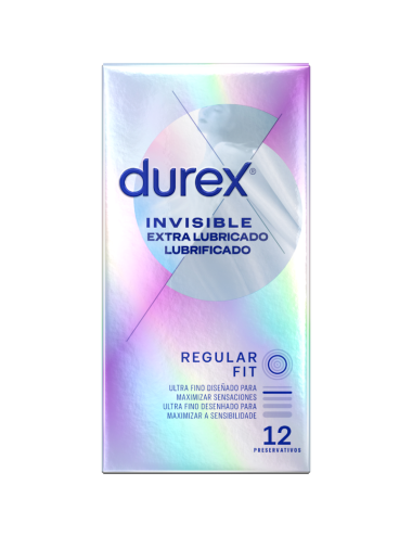 DUREX INVISIBLE EXTRA LUBRICADO 12 UDS