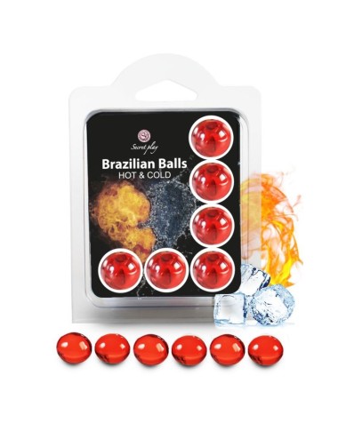 SECRETPLAY SET 6 BRAZILIAN BALLS EFECTO FRIO Y CALOR