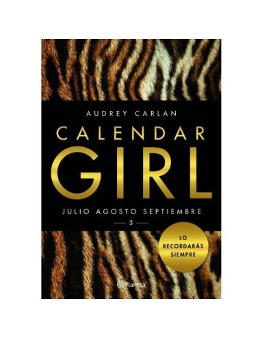 GRUPO PLANETA - CALENDAR GIRL 3 EDICION BOLSILLO