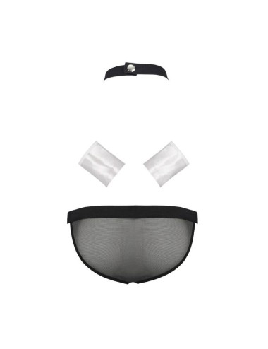 PASSION 036 SLIP ALFROJO NEGRO S/M