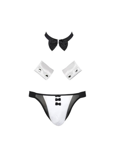 PASSION 036 SLIP ALFROJO NEGRO L/XL