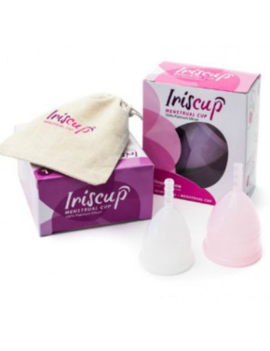 IRISCUP COPA MESTRUAL ROSA GRANDE + BOLSA ESTERILIZADORA GRATIS