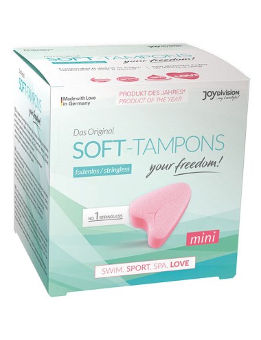 SOFT-TAMPONS TAMPONES ORIGINALES MINI LOVE / 3UDS