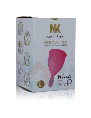 NINA CUP COPA MENSTRUAL TALLA L ROSA