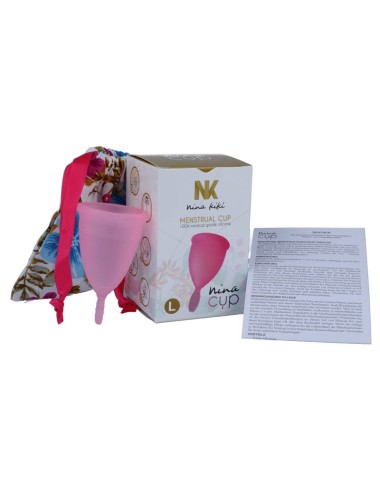 NINA CUP COPA MENSTRUAL TALLA L ROSA
