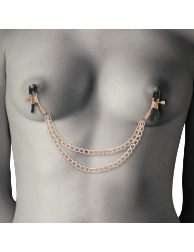 COQUETTE CHIC DESIRE FANTASY PINZAS METALICAS PEZONES CON CADENA
