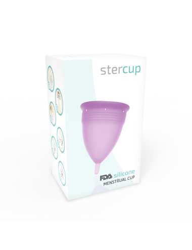 STERCUP COPA MENSTRUAL FDA SILICONE  TALLA L LILA