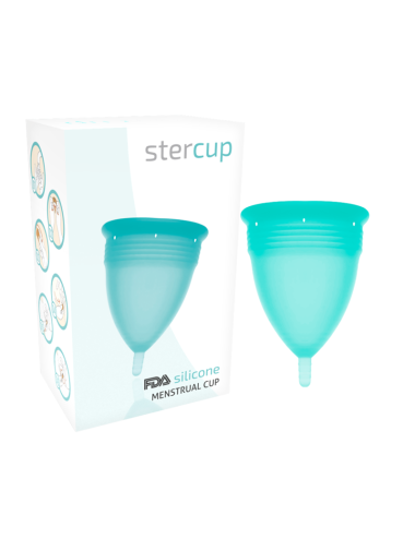 STERCUP COPA MENSTRUAL FDA SILICONE  TALLA S AQUAMARINA