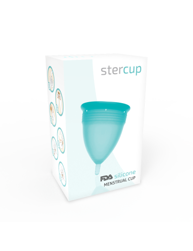 STERCUP COPA MENSTRUAL FDA SILICONE  TALLA S AQUAMARINA
