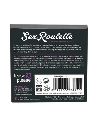 SEX ROULETTE KAMASUTRA (NL-DE-EN-FR-ES-IT-PL-RU-SE-NO)
