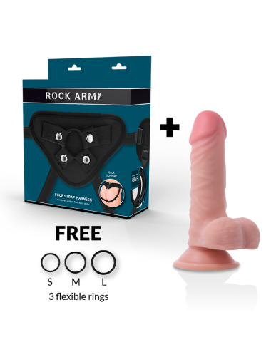 ROCKARMY ARNES + DUAL DENSITY PANZER DILDO REALISTA 17CM
