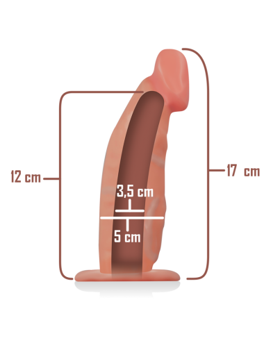 INTENSE - ARNÉS HUECO CON DILDO 18 X 3.5 CM